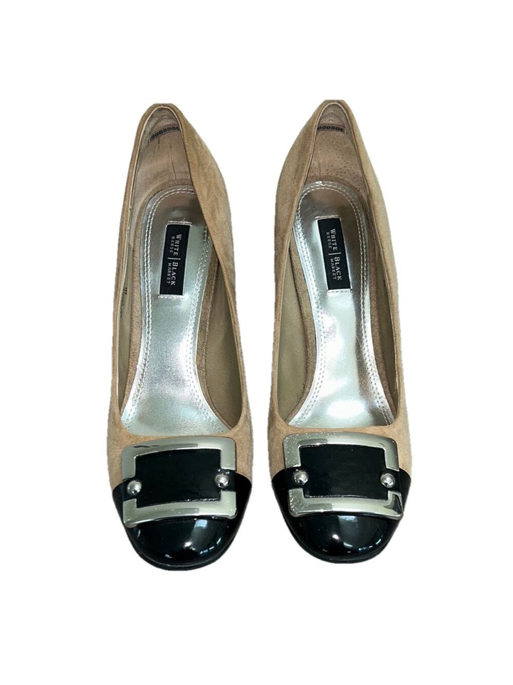 White House Black Market: Theo Stacked Heels: Size 8